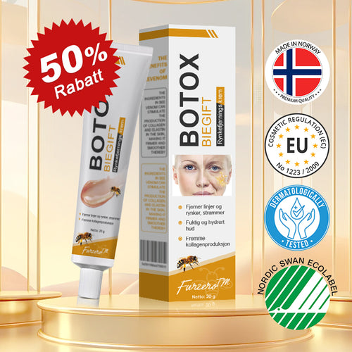🫎🎀Laget og sendt fra Norge ✅ Furzero™ Botox Bee Venom Rynkefjerningskrem - Siste dag kampanje 70 % AVSLAG