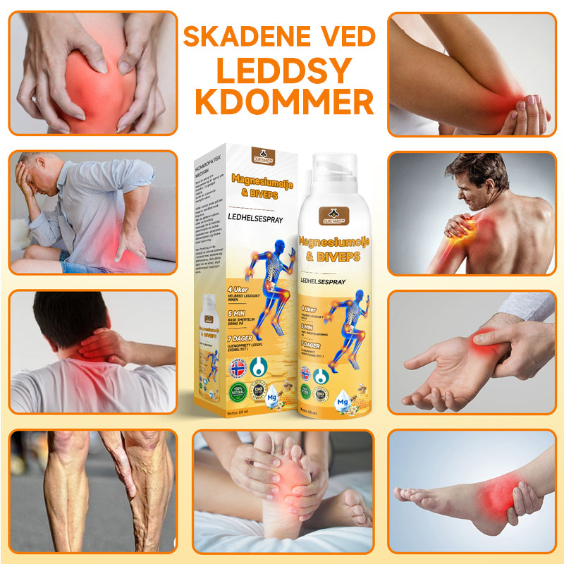 💖Ourlyard™ Magnesiumolje og Bievenn Leddsmertespray👨⚕️Godkjent av Norsk Ortopedisk Forening (NOF)