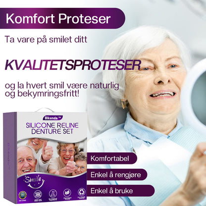 🏅💎Offisiell nettside | Bikenda™ Silikon tannprotesereparasjonsett 👨🏻‍⚕️ Anbefalt av Den Norske Tannlegeforening (DNTF)