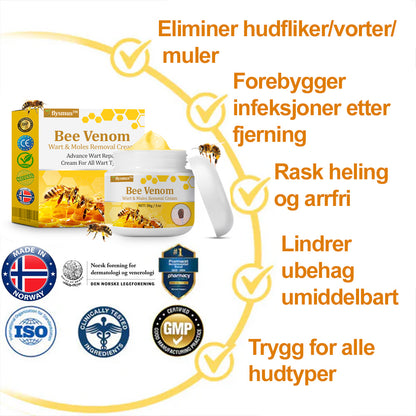 🐝flysmus™ Bievenom vorte- og føflekkfjerningskrem, sertifisert av Statens legemiddelverk (NoMA)💖✅