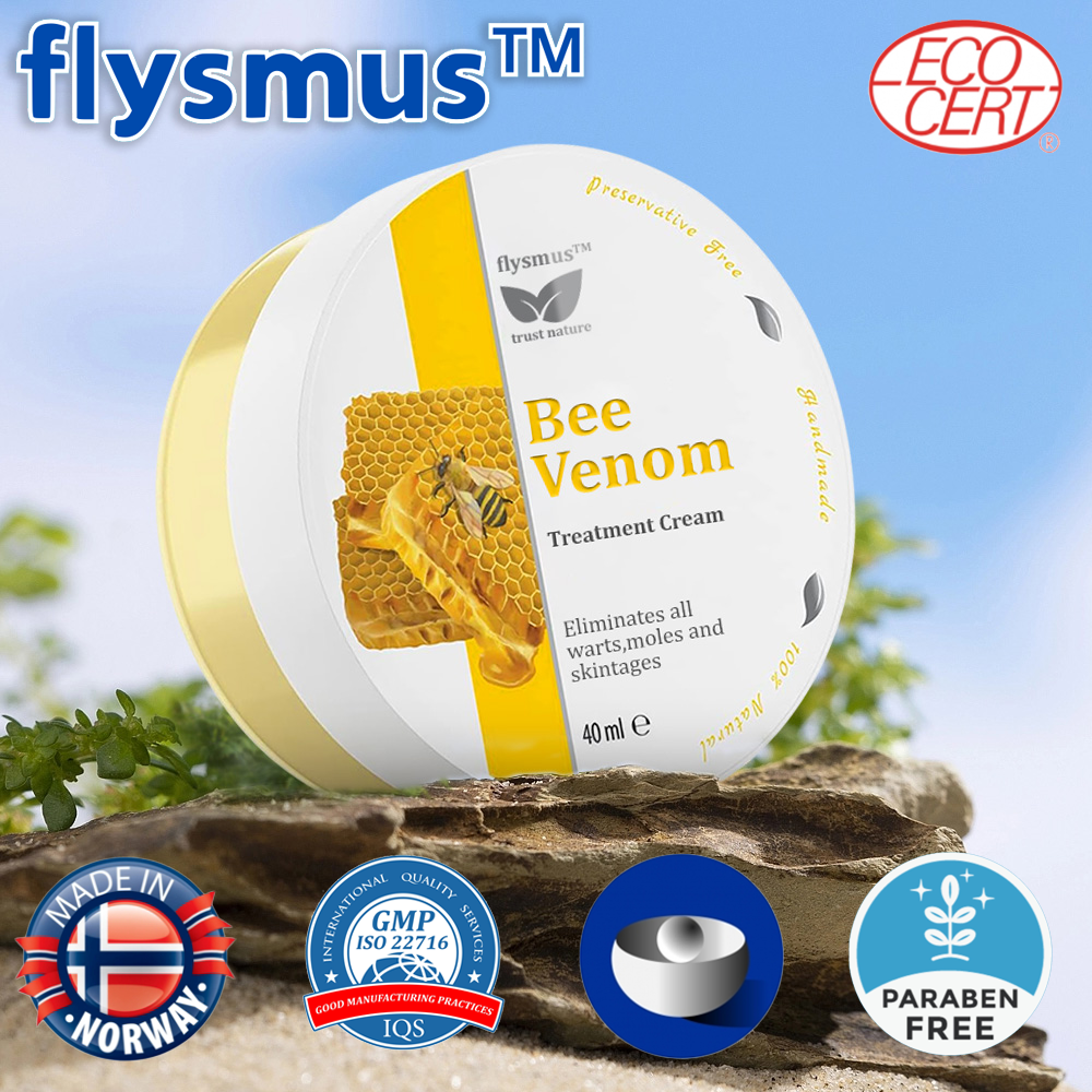 🌲🌿flysmus™ Bievenom krem - flerfunksjonell🐝: Behandler eksem, psoriasis, akne, rosacea, soppinfeksjoner og vorter